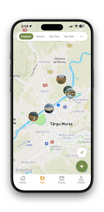 Plein Air Pal map feature demo